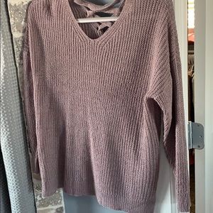 Slight V neck sweater